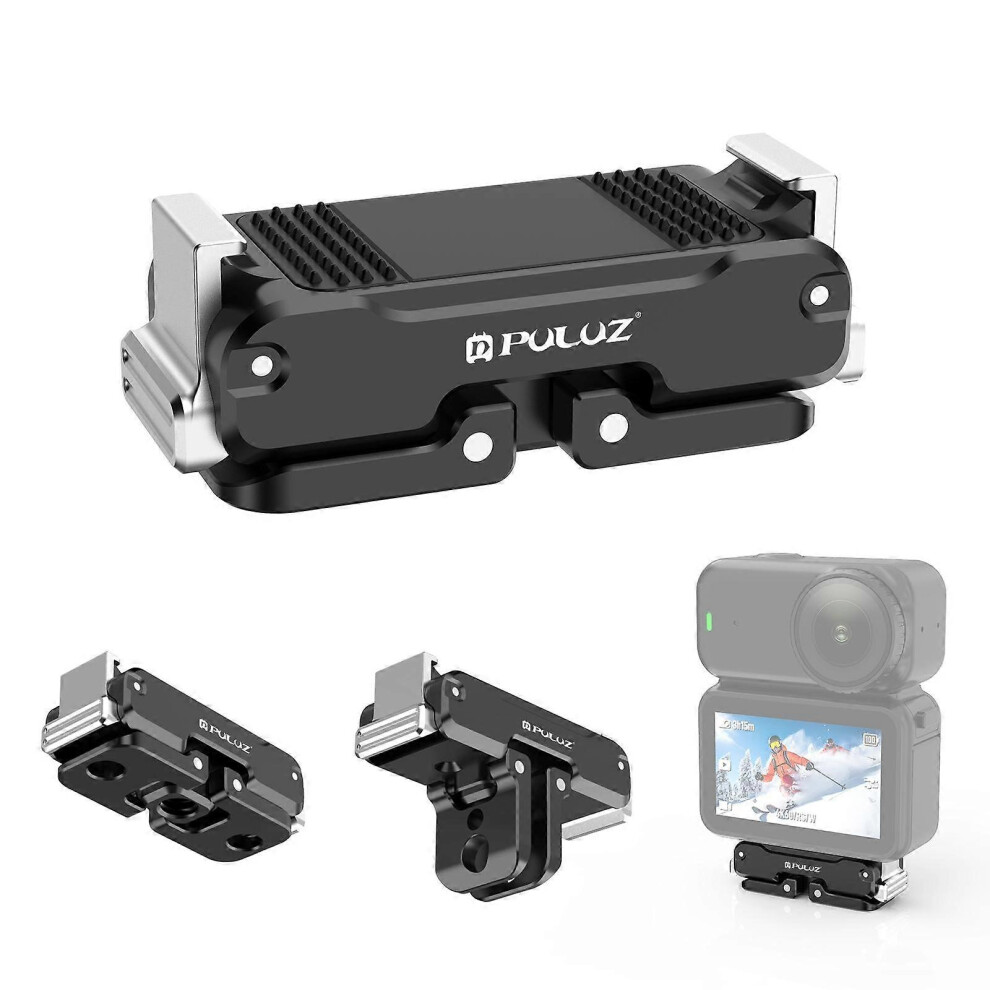 For Dji Osmo Nano Puluz Magnetic Metal Quick Release Base Mount (Black) Black 6935161349870