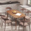 Homcom HOMCOM 150 cm Rectangular Dining Table with Solid Wood Frame, Light Brown 9