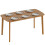 Homcom HOMCOM 150 cm Rectangular Dining Table with Solid Wood Frame, Light Brown 2