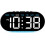 Large Screen LED Electronic Clock With Ambient Light Bedside Display Adjustable Brightness MultiAlarm Blue 2