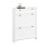 SoBuy Ντουλάπι Παπουτσιών Λευκό 80x19x107cm 2 Πόρτες 1 Συρτάρι 1