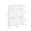 SoBuy Ντουλάπι Παπουτσιών Λευκό 80x19x107cm 2 Πόρτες 1 Συρτάρι 4