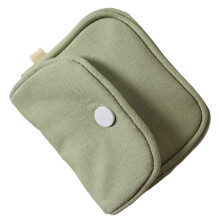 Solid Color Coin Purse Waterproof Makeup Headphone Bag-Green