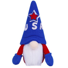 Independence Day Gnome Flag Face less Doll Ornament Party