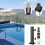 Pinces de remplacement de support de parapluie de Patio 7