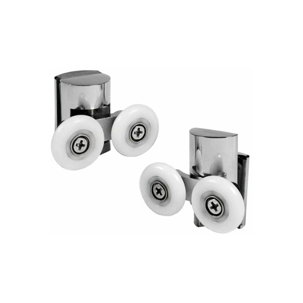 Smooth Operation Shower Door Casters For Versatile Application, Robust Plastic Construction Shower Door Rollers Quiet Bathroom Runners Long-Lasting Pe 9198585917668