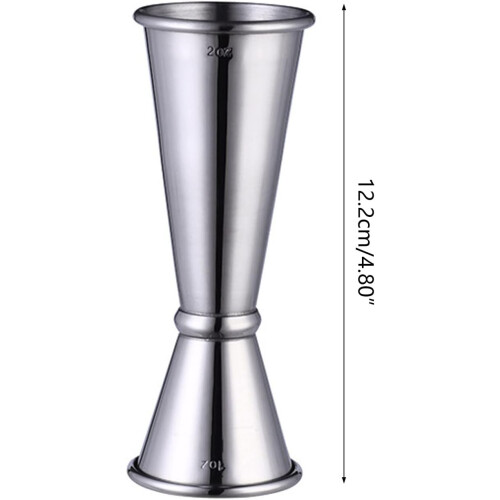 Double Jigger For Bartending Japanese Jigger Cocktail Measuring Cup Measuring Tools Silver 1