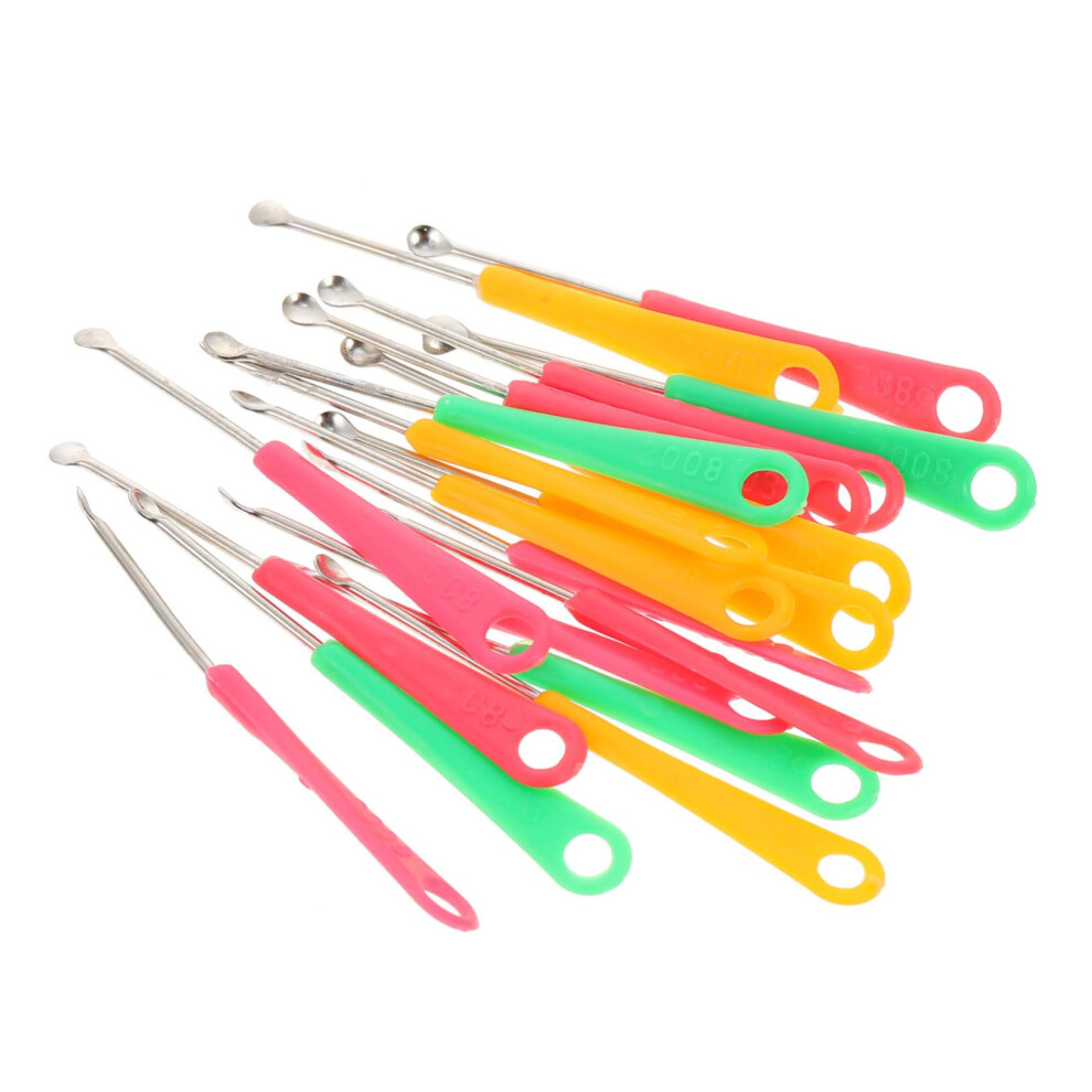 200 Pieces Colored Ear Spoons Ear Wax Remover Hygienic Ear Cleaning for Whole Family NonSlip Design Easy Handling and Effective