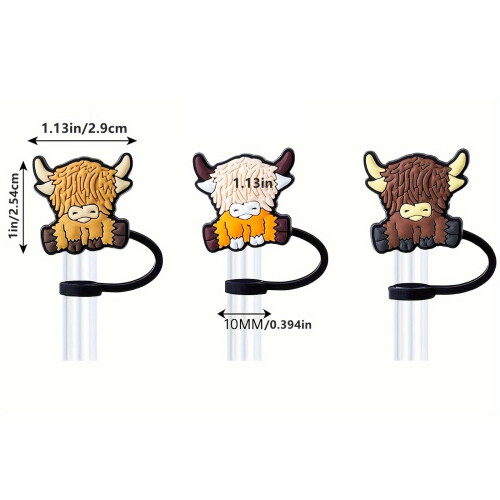 Pack of 6 Attractive Straw Hat Caps Straw Cover Plug Practical 2