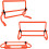 Agility Hurdles, Football Training, Adjustable Jumping Bar, 5Pcs 4