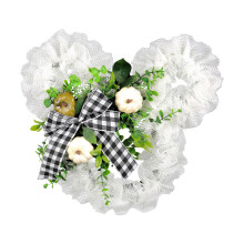 Couronne d'été artificielle avec nœud papillon, pour porte