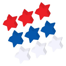 Étoiles patriotiques découpées en papier, 150 pièces,