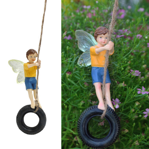 Garten-Fee-Statue, Miniatur-Fee-Figur, Outdoor-Gartendekoration, 1