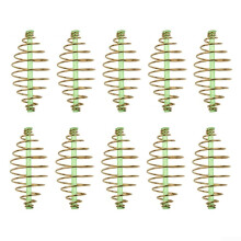 Complete set with 10 inline spring feeders for coarse carp fishing (4.5 cm)