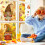 Thanksgiving Fall Gnome Pumpkin Maple Leaf PVC Window-style 1 4