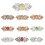 Diamond Flower Shape Buttons Durably-white diamond on sil 2