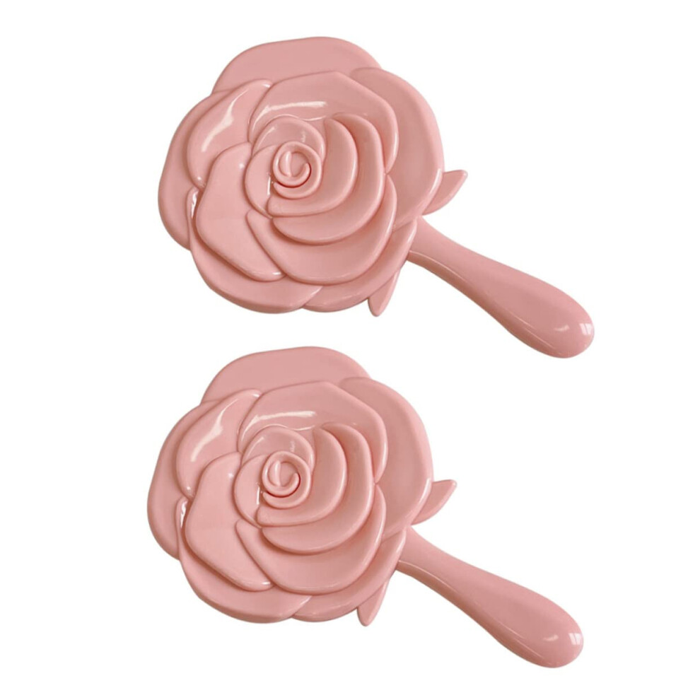 4 pieces makeup with flowers cosmetic mirror travel makeup mirror