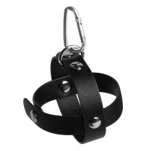 Dog Tennis Ball Holder Leather Cover Pouch Hands Carrier For Training Walks Park Portable Ball Caddy Black