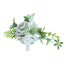 Kleurrijke elegante bruiloftsroospolscorsages verbeteren-Blauw