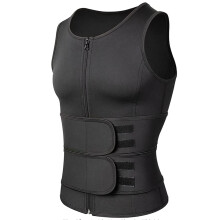 Schlankheitsgrtel for Herren, Neopren, Sauna, Kompression, Schwitzen, Abnehmen, Shirt XL black