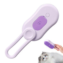 Spritz Defaux fur Com for Cats  Multifunctional Rotating Handle Deshedding Brush