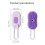 Spritz Defaux fur Com for Cats  Multifunctional Rotating Handle Deshedding Brush 5