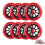 Inline Skate Wheels 8Pack  85A With Ball Bearing, Smooth Rolling (Red, 90mm) 1