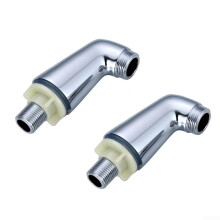 Chrome Deck Mounted Bath Filler Extension Adapter For WallMounted Shower Mixer Tap Brass Tap Legs Mirror Finish 2 Pack