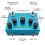 MOSKYAudio Gitarreneffektpedal, digitaler Hall mit 3