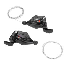 Bicycle Front Derailleur, 1 Pair Triple 3X7/8/9 Speed Bicycle Rear Derailleur Left/Right Gear Lever (3 x 9 Speed)