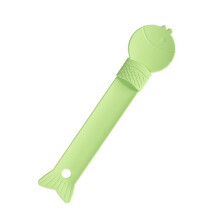 Convenient Pet Food Dispenser Cat Wet Food Feeding Scoops-Green