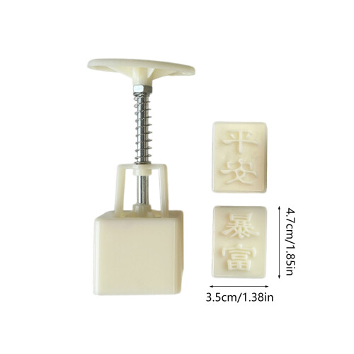 Mahjong Mooncakes Making Molds Practical Cooking Stamp Set for 2