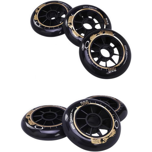 Inline Skate Wheels 8Pack  85A With Ball Bearing, Smooth Rolling (Red, 90mm) 2