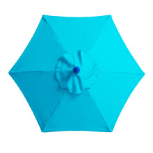 Polyester Umbrella Replacement Top UV Resilient Canopy Breathable Fabric Easy Assembly Ideal For Swimming Pool Courtyard Garden Deck Area Decoration