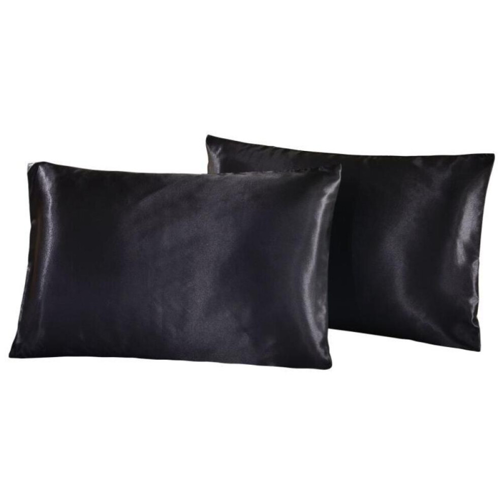 Beauty Pillowcase, Sensitive Skin Friendly Satin Polyester Fabric for Moisture Retention & Facial Skin Care, Temperature Regulating Satin with Hidden