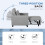 Homcom HOMCOM Pull Out Chair Bed, Sleeper Chair with Pillow, Side Pockets, Light Grey 8