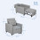 Homcom HOMCOM Pull Out Chair Bed, Sleeper Chair with Pillow, Side Pockets, Light Grey 7