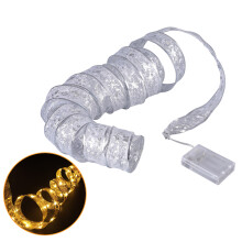Cinta maleable y moldeable para bricolaje, cintas para decoración de árboles de Navidad, luces LED de alambre de cobre alimentadas por batería de
