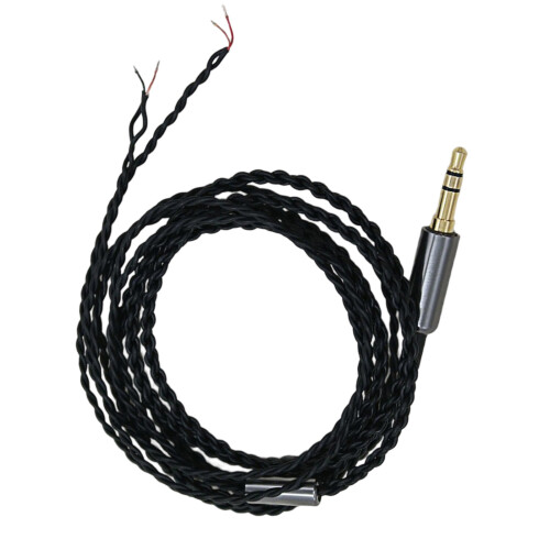 3,5 mm naar blote draad Pigtail-connectoradapter-Zwart