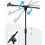 Support de microphone télescopique, assemblage facile pour 6
