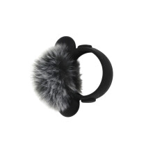 Manchon de pare-brise en fourrure pour Microphone-Gris