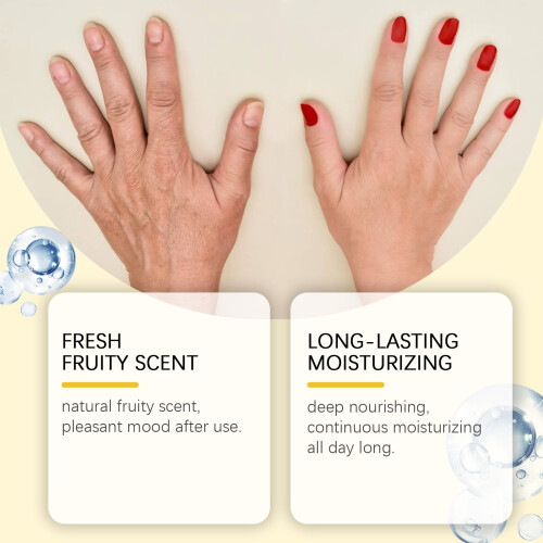 Fruity Light Hand Cream, Gentle Moisturizing Rough Dry Non-Sticky 2