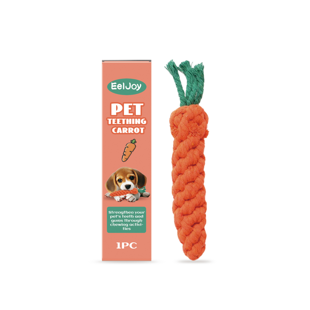 Pet Teething Carrot Chew to Prevent Biting