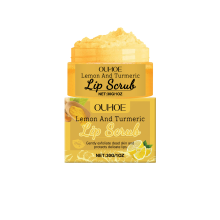Turmeric Lemon Lip Scrub, Cleanses Dead Skin & Moisturizes Lips