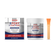 Gray Epoxy Floor Primer, Marbled Gloss Scratch Repair