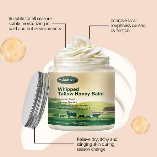Beef Fat Honey Moisturizing Cream for Dry Skin 2