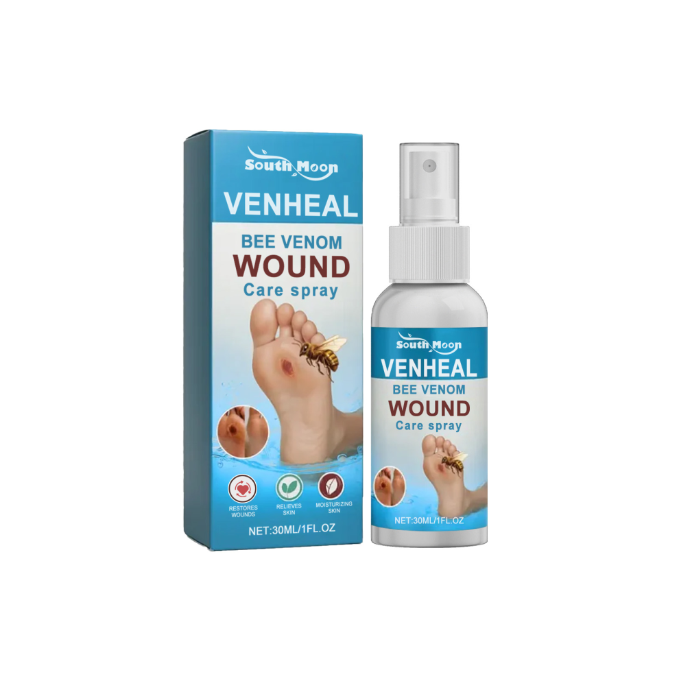 Silver Bee Venom Skin Spray, Daily Dry/Cracked Foot Care