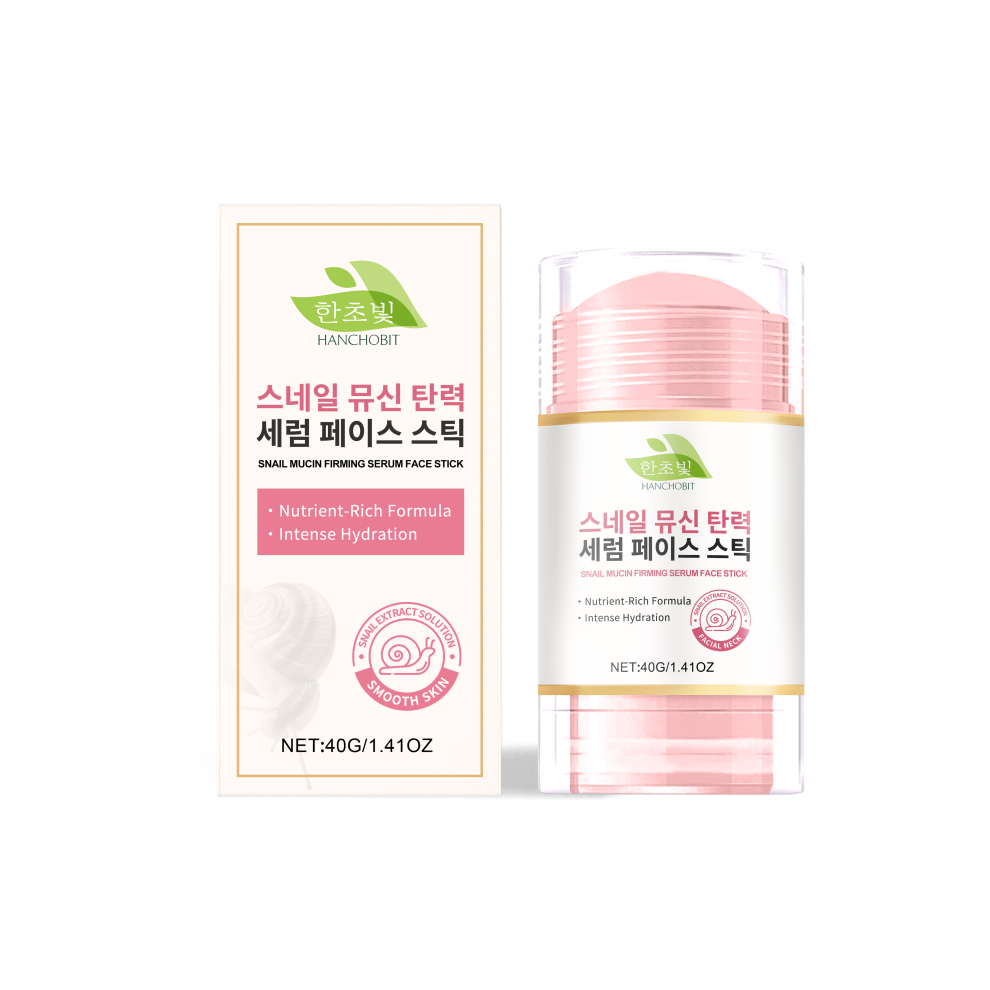 White Hanchobit Snail Essence Stick Collagen Moisturizes Lifts Skin Lines