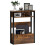 Homcom HOMCOM Narrow Side Table with Storage, Bedside End Table, Rustic Brown 9