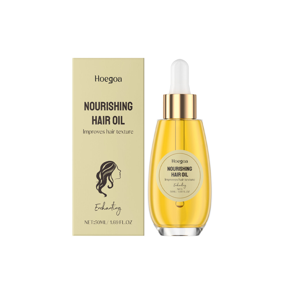 Nourishing Hair Essential Oil, Moisturizing Natural Shine Fluffy Care